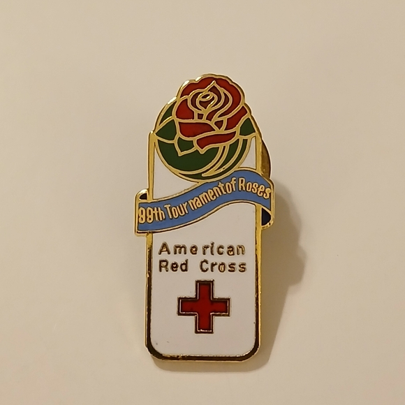 Jewelry - Vintage American Red Cross Arc Pin 99th Tournament of Roses Bin 1984